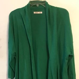 Green cardigan